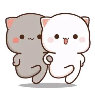 👩‍❤️‍👨 katzen, süß, sticker, tiere, animiert telegram sticker