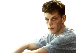 Matt Damon @stickersb2b whatsapp stickers