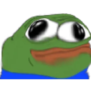 😁 Pepe the Frog pepe, กบ, มีม, วัฒนธรรมอินเทอร์เน็ต, อิโมติคอน whatsapp sticker