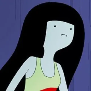 🖤 Marceline Adventure Time cartoon, vampire, Marceline, Adventure Time whatsapp sticker