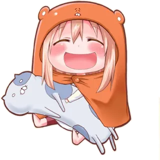 ☺️ Umaru Doma Himouto! Umaru-chan anime, chibi, cute, umaru, himouto umaru-chan, kawaii telegram sticker