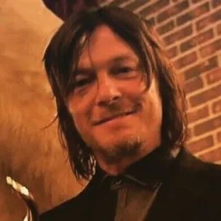 😀 Norman Reedus ator, homem, retrato, celebridade telegram sticker