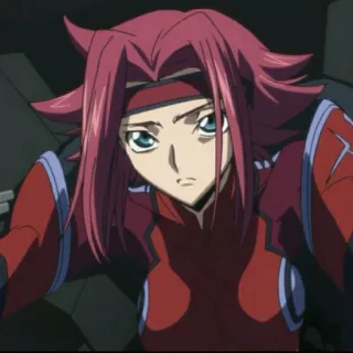 🔗 Kallen Stadtfeld Code Geass Anime, Personagem, Kallen Stadtfeld, Code Geass telegram sticker
