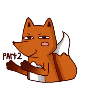 😀 part 2 zorro, dibujos animados, animal, parte 2 telegram sticker