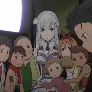 🤍 Emilia Re:Zero − Starting Life in Another World Anime, Emilia, Fantasy, Personaggi telegram sticker