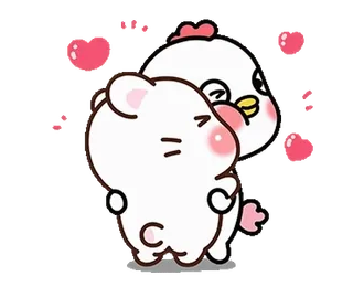 🥰 น่ารัก, สัตว์, รัก, หัวใจ, คาวาอิ, การ์ตูน telegram sticker