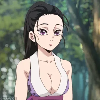 🎴 Anime, Mulher, Personagem, Retrato whatsapp sticker