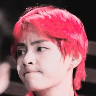 🐙 V osoba, mężczyzna, rude włosy, kpop, bts, piosenkarz telegram sticker