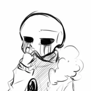 ☁️ Killer Sans squelette, monstre, mignon, fanart, jeu vidéo telegram sticker
