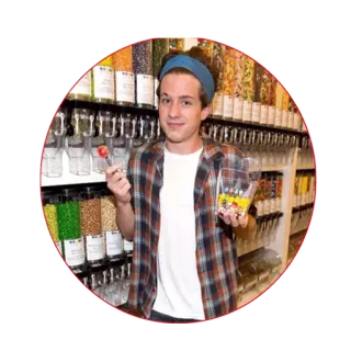 🍫 person, candy, store, portrait, shopping, sweet telegram sticker