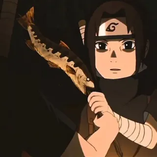 ⚔️ Itachi Uchiha Naruto Аниме, Наруто, Итачи Учиха, Рыба telegram sticker