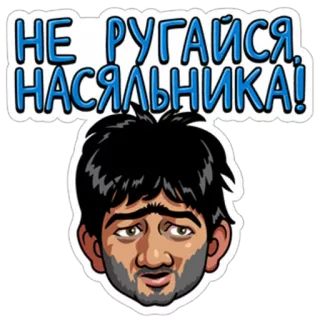 😒 НЕ РУГАЙСЯ, НАСЯЛЬНИКА! telegram sticker