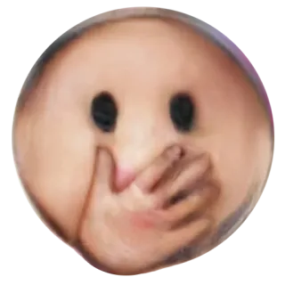 🤭 Эмодзи, Рука, Рот, Шок, Удивление, Тишина telegram sticker