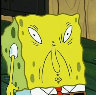🧽 Spongebob Squarepants Spongebob, Cartoon, lustiges Gesicht, Meme, Nickelodeon whatsapp sticker