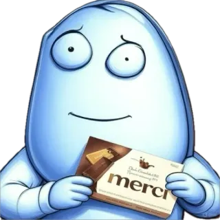 🌟 merci шоколад, конфеты, сладости, подарок, спасибо, мерси, десерт telegram sticker