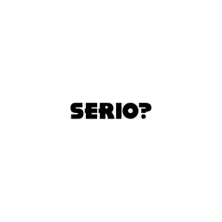 😀 SERIO? question, word, serio whatsapp sticker