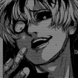 ❤️ Ken Kaneki Tokyo Ghoul anime, ghoul, horror, dark, manga whatsapp sticker