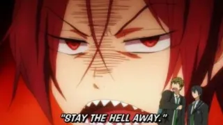 🤬 STAY THE HELL AWAY Anime, Irritado, Aviso, Olhos vermelhos, Ameaçador telegram sticker