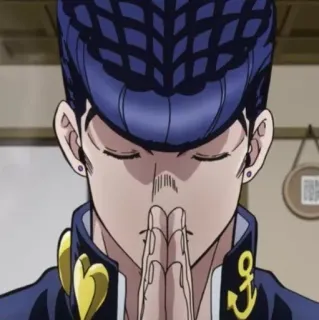 💎 Josuke Higashikata JoJo's Bizarre Adventure อนิเมะ, โจสุเกะ, โจโจ้, มังงะ telegram sticker