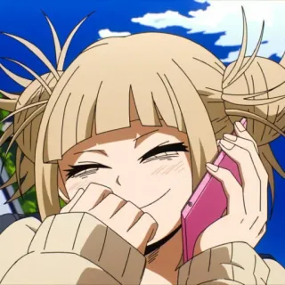 😂 Himiko Toga My Hero Academia Anime, Charakter, Toga, Himiko Toga, My Hero Academia, Handy, Lächeln telegram sticker