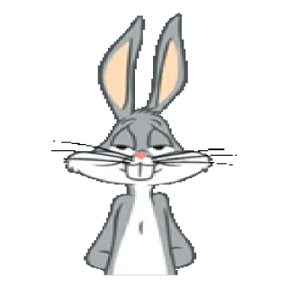 😬 Bugs Bunny мультфильм, кролик, Looney Tunes, Warner Bros, персонаж telegram sticker