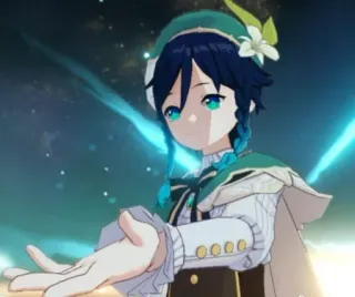 💚 Venti Genshin Impact Venti, Genshin Impact, Anime, Videogioco, Personaggio whatsapp sticker