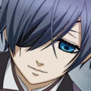 🗝 Ciel Phantomhive Black Butler Anime, Manga, Ciel Phantomhive, Black Butler whatsapp sticker