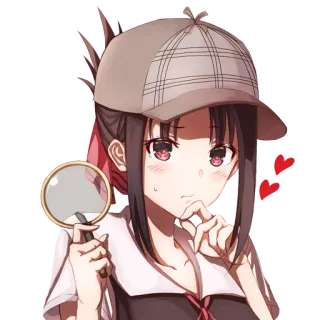 🌈 Kaguya Shinomiya Kaguya-sama: Love Is War Anime, Détective, Dessin animé, Kaguya Sama, Kaguya, Love is War, Fille, Loupe telegram sticker