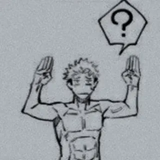 🌫 ? anime, question, expression, confusion whatsapp sticker