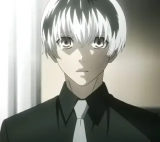 🥀 Ken Kaneki Tokyo Ghoul Anime, Manga, Tokyo Ghoul, Ken Kaneki, Ghoul, Rambut Putih telegram sticker