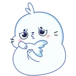 🥺 phoque, mignon, dessin animé, animal, triste, kawaii whatsapp sticker