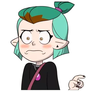 😳 Amity Blight The Owl House Hoạt hình, Amity, Blight, Nhà Cú, Nhân vật telegram sticker
