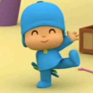 🪡 Pocoyo 小P优优, 卡通, 动画, 角色, 儿童 whatsapp sticker