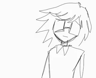 😼 zeichnung, skizze, person, figur, einfach, kunstwerk telegram sticker