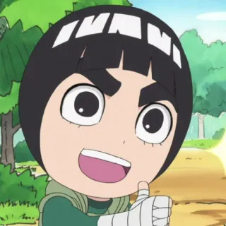 👍 Rock Lee Naruto Rock Lee, Naruto, Anime, Manga, Cartoon, Thumb Up telegram sticker