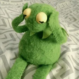 💚 Kermit puppet, kermit the frog, muppet, green, meme telegram sticker