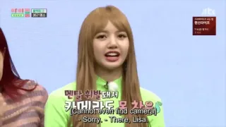 😨 Lisa 멘탈 휘발돼서
카메라
Cannot even tind camera)
-Sorry. There, Lisa, whatsapp sticker