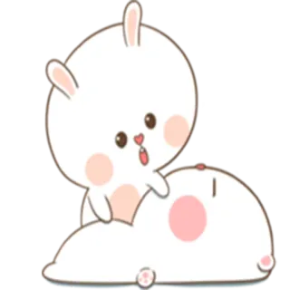 🙂 Hase, süß, Tier, kawaii, Häschen, Aufkleber telegram sticker