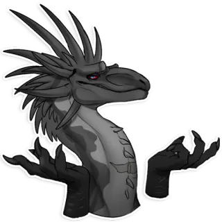 🤗 dragon, fantasy, creature, reptile, shrugging telegram sticker