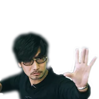 👊 Hideo Kojima desenvolvedor de jogos, Kojima Productions, Hideo Kojima, videogame, pessoa, japonês, produtor telegram sticker