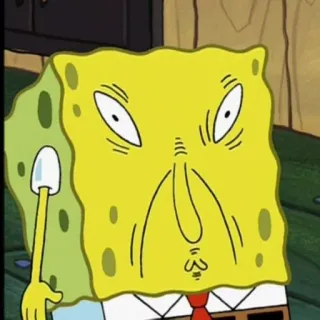 🧽 SpongeBob SquarePants spongebob, squarepants, dessin animé, meme, drôle whatsapp sticker