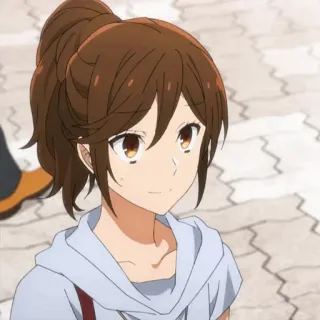 🍁 Hori Kyouko Horimiya 애니메이션, 호리미야, 호리 쿄코, 쿄코 호리, 귀여운, 여자 telegram sticker