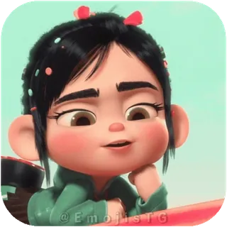😌 Vanellope von Schweetz Wreck-It Ralph telegram sticker