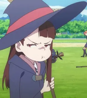 😒 Atsuko Kagari Little Witch Academia Anime, Strega, Carino, Magia, Atsuko Kagari, Little Witch Academia telegram sticker
