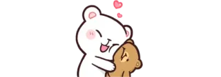 🍼 urso, fofo, amor, desenho animado, animal telegram sticker