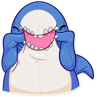 Blahaj whatsapp stickers
