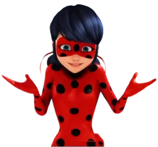 🤷‍♀ Ladybug Miraculous: Tales of Ladybug & Cat Noir Божья коровка, Леди Баг и Супер-Кот, Супер-Кот, Мультфильм, Супергерой, Анимация telegram sticker