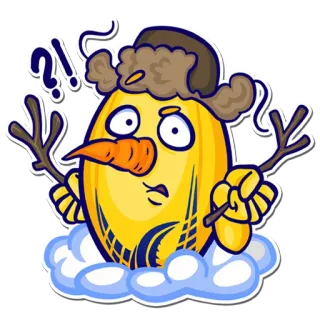 Snow and Beach Rugby telegram stickers