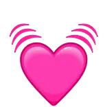 💓 heart, love, pink, valentines, affection, romance, emoji telegram sticker