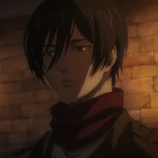 ⚔️ Mikasa Ackerman Attack on Titan Anime, Ataque dos Titãs, Mikasa Ackerman, Personagem, Animação telegram sticker
